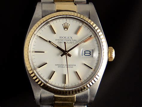 rolex lady date oro acciaio vetro plastica